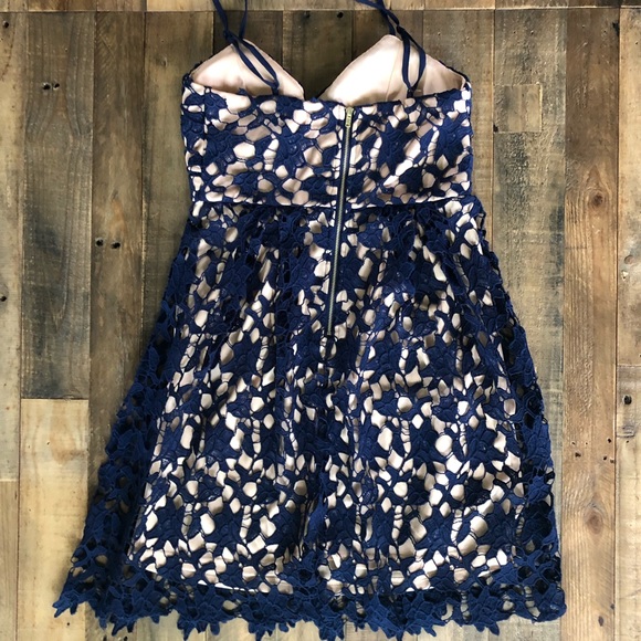 Beautiful Francesca’s blue dress — Like new! Sz S - Picture 4 of 8